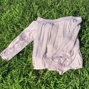 Dusty pink off the shoulders top (XL)